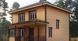 Двухэтажный дом из бруса в Азове от Строй-Азв - строительство от 132522 руб.