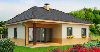 Строительство одноэтажных домов Азов цена от 23447 руб. м2